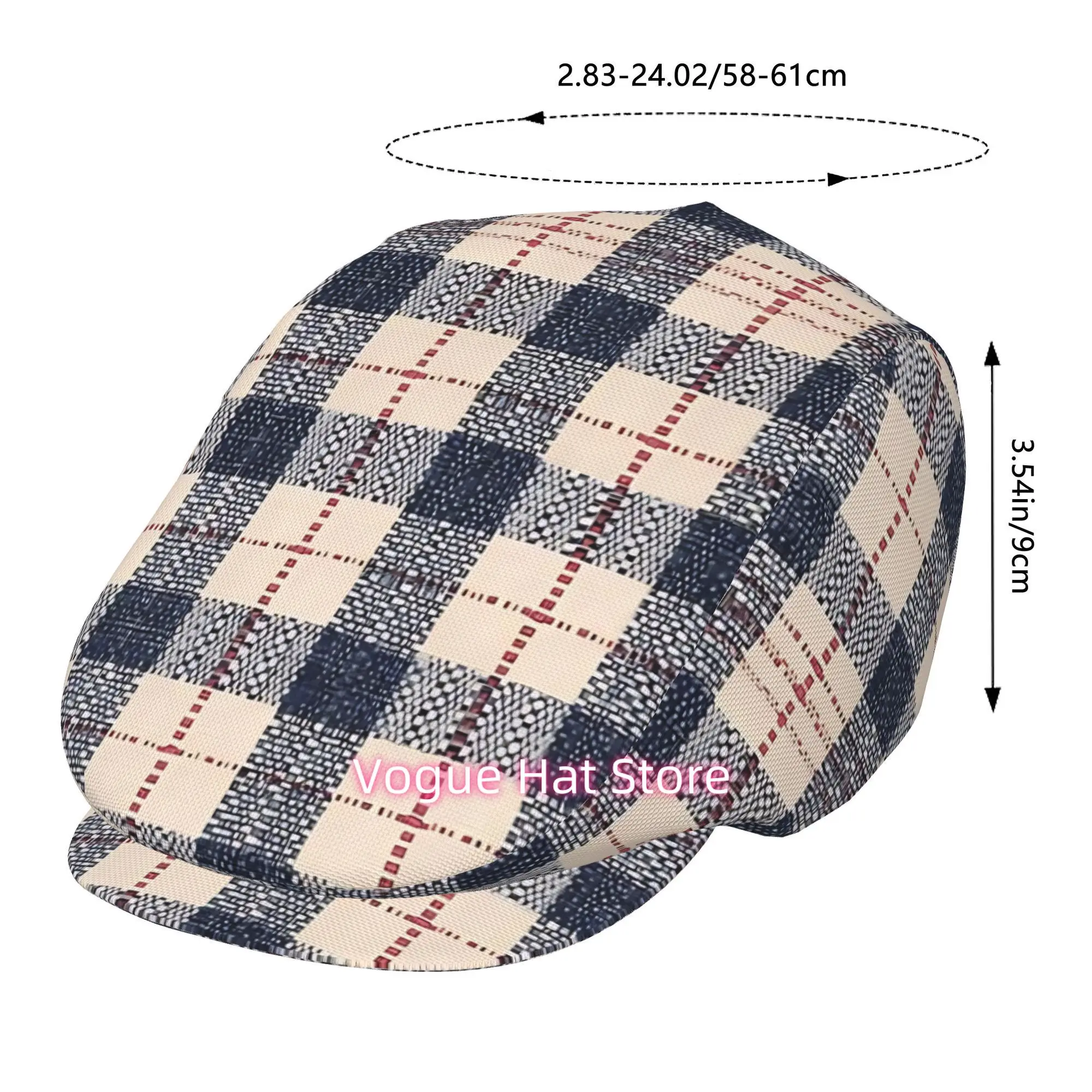 1pc of a Classic All-Over Printed Beret, a Vintage Newsboy Cap, Suitable for Everyone, an Essential Fashion Item for Both Outdoo