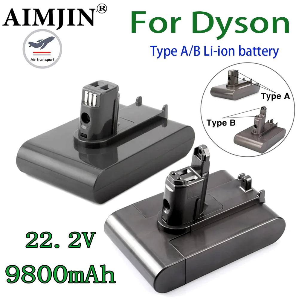 

DC35, DC45 DC31 DC34 DC44 DC31 DC35 Type A/B For Dyson Li-ion Vacuum Battery ﻿22.2V 9800mAh