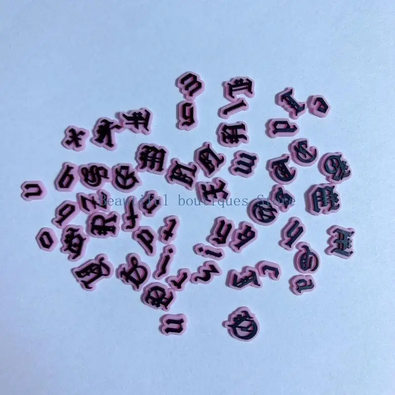 U4LF Letter Mold Goth Handmade Pendant Mold Creative-Jewelry Making Mold