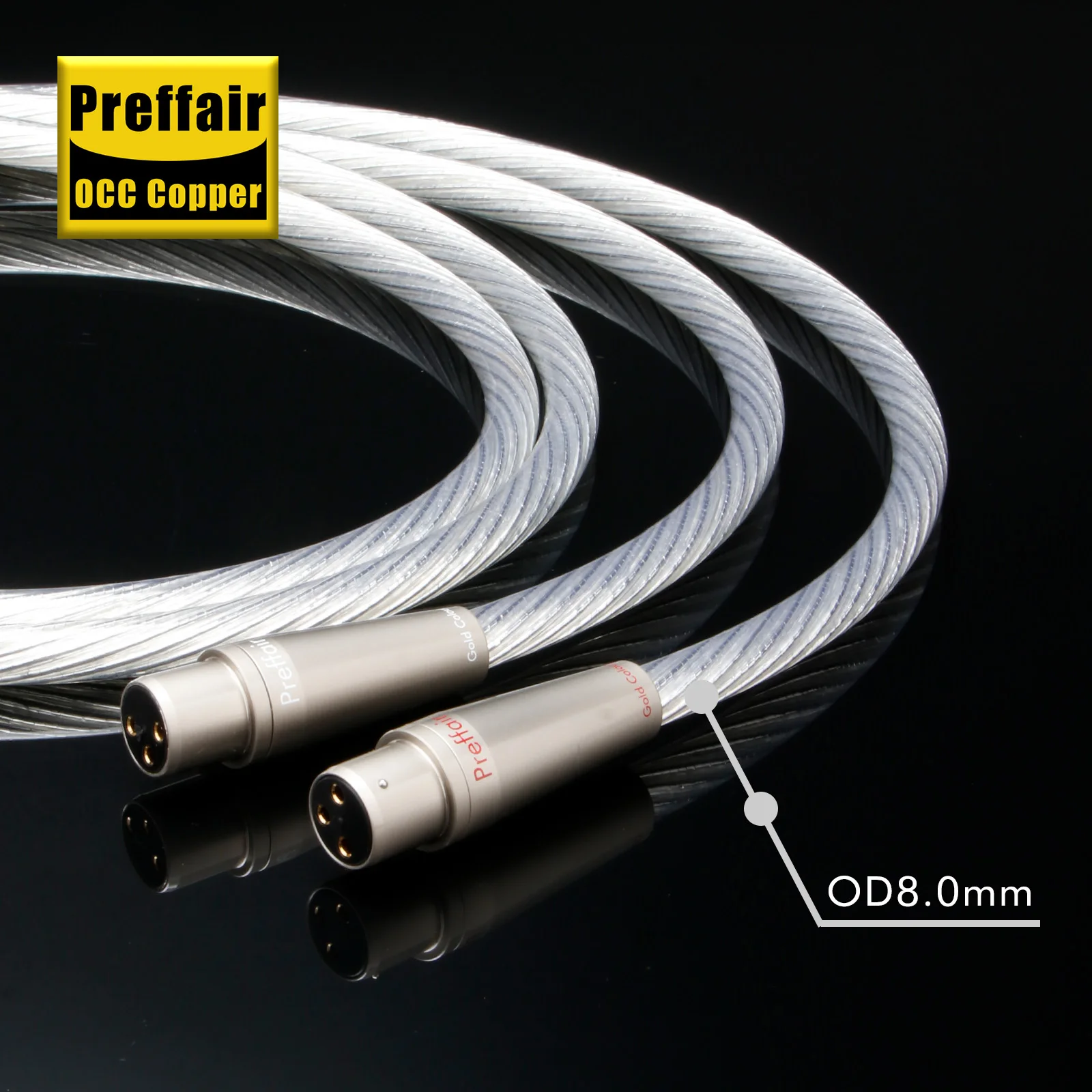 OCC Silver Plated XLR Cable PTFE Interconnects RCA Singnal Wire RCA to XLR Balance Cable For Amplifier CD Player