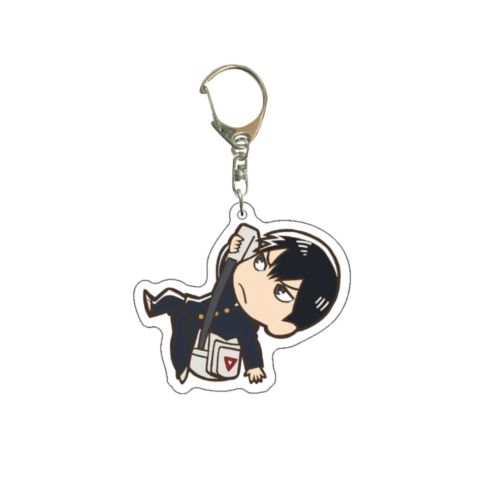 Japanese Anime Haikyuu Keychain for Men and Women, Acrylic Key Ring Chain for Pants, Kids Pendant Fashion, Bags