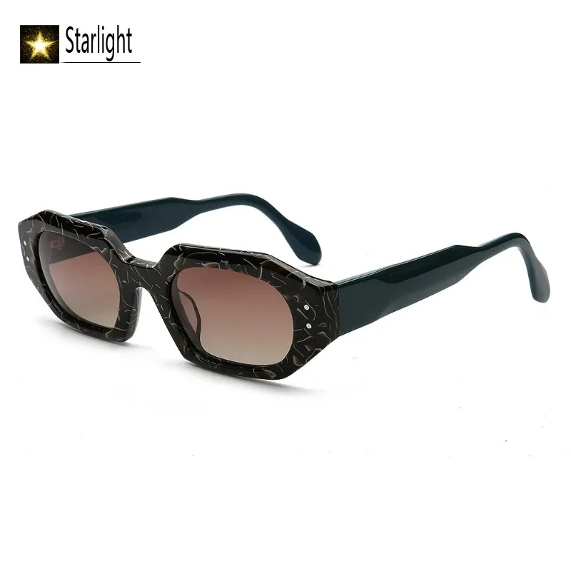 

New Polarized Trendy Acetate Polygon Women Sunglasses Men Driving Vintage Sun Glasses UV400 Frames Stylish Candy Color Eyewear