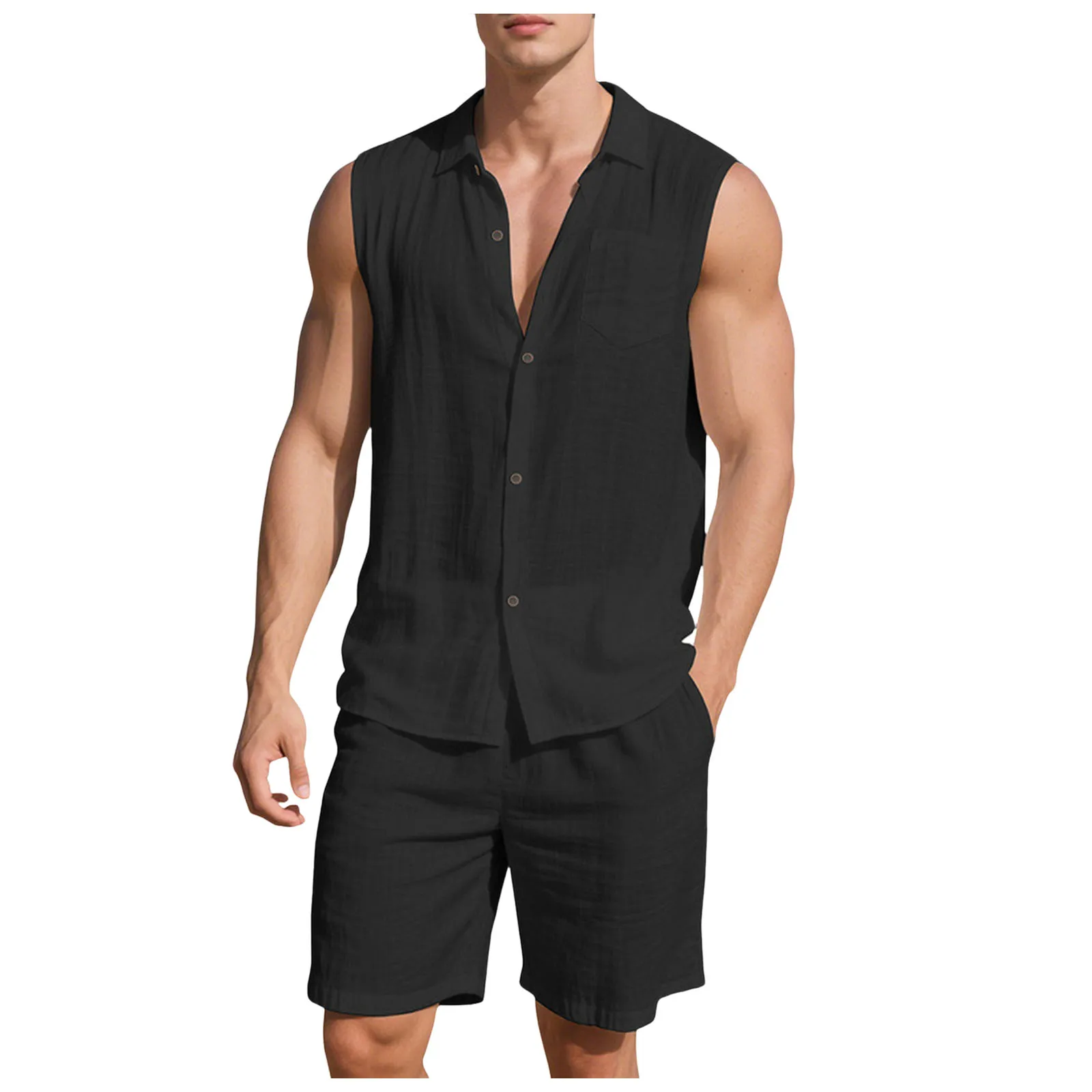 

Full Body Workout Suit Men Mens 2 Piece Beach Vacation Set Shirts And Shorts Suit Outfits Suit Travel Bag for Men