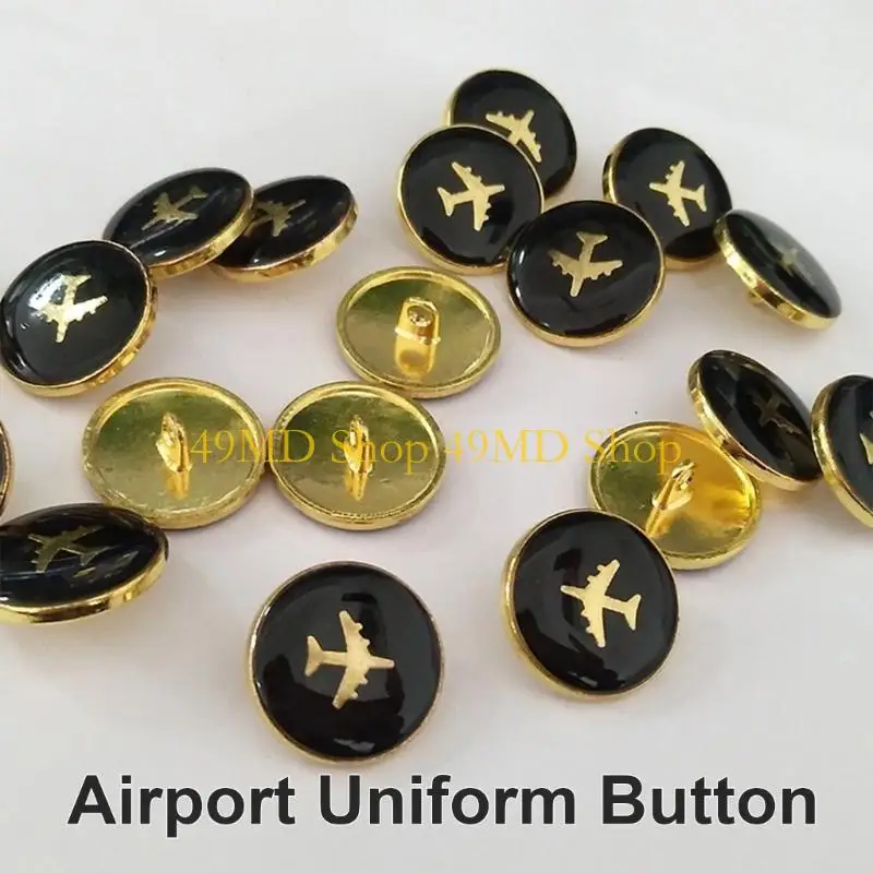 49MD MILITARES GOLD UNIFORM BUTDON