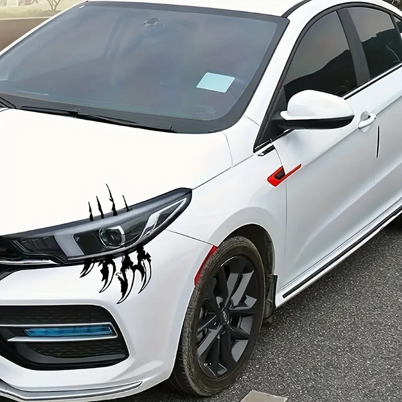 

1pc Fashion Striking Black Beast Design Stickers Voiture For Oil Tank Decor Car Truck Body Side Door Sticker Decal Graphic