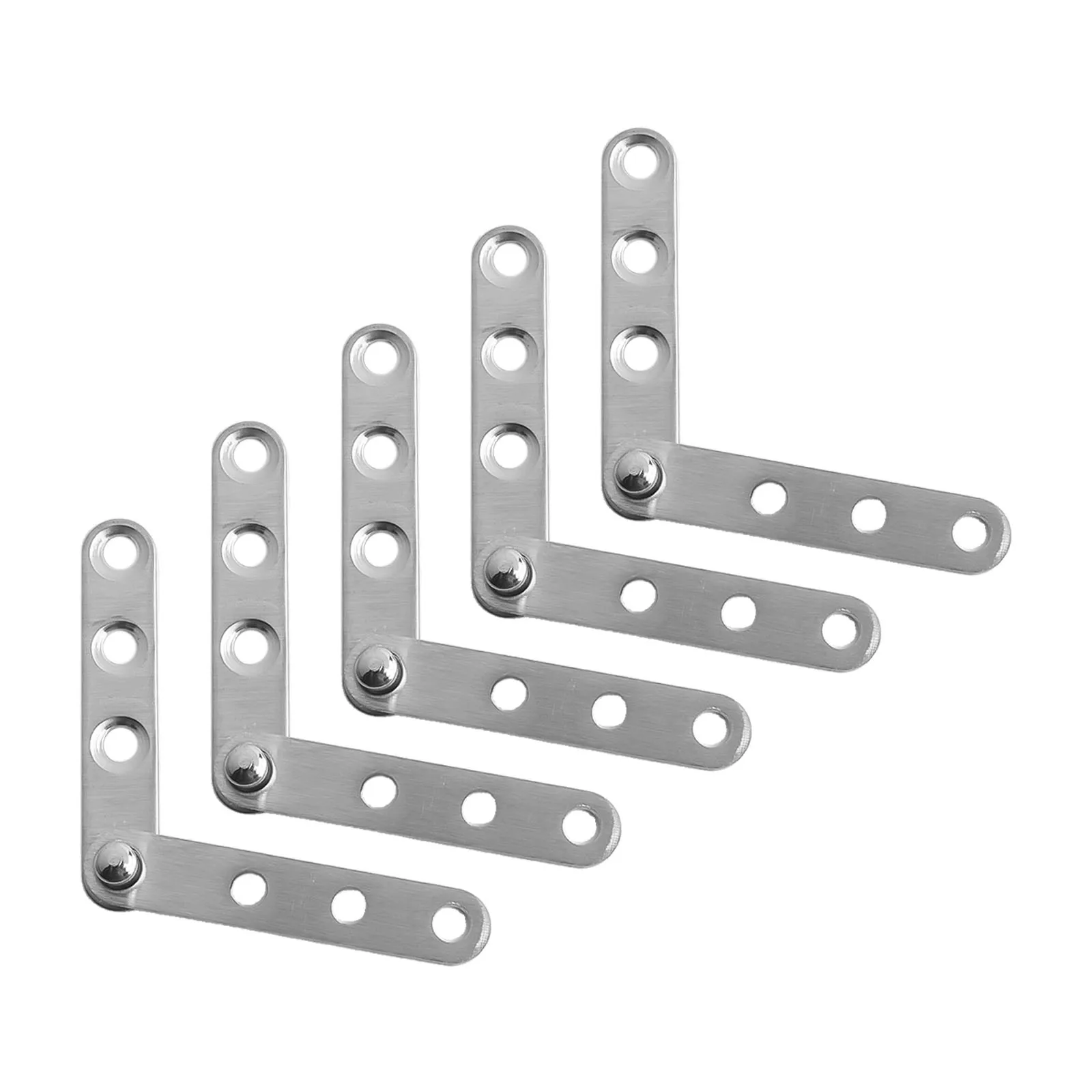 New Practical Useful Door Pivot Hinge Pack Replace Replacement Rotating Set Silver Stainless Steel 360 Degree 360°