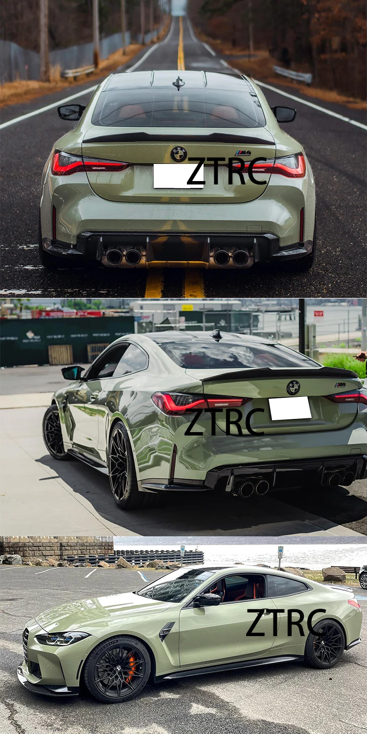 Car Spoiler For BMW 4 Series G22 Coupe/G82 M4 PSM Style Real carbon fiber material Rear Spoiler Trunk wing 2020-2026