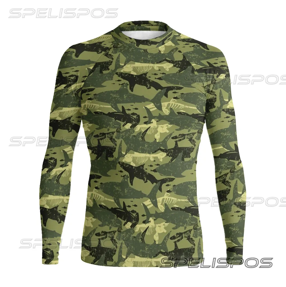 SPELISPOS 2023 Men Long Sleeve Surfing Clothing UV Protection Water Sports Swimming Tops High-Elastic Diving Tight Swimwear