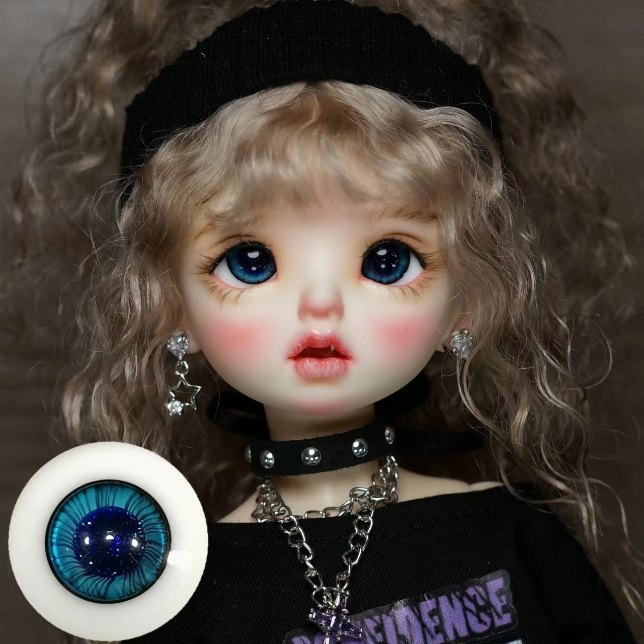 

BJD Doll eye for 1/314/1/6 size 12mm 14mm 16mm small iris new glass eye twinkle pattern for men and women