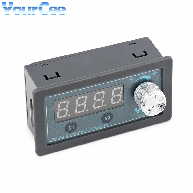 B1K B5K B10K B20K B50K B100K B500K LED Digital Display Potentiometer Adjustable Resistor PLC Frequency Converter Module 6-28V,