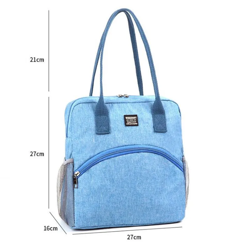 Thermal Lunch Dinner Bags Large Capacity Handbag Picnic Travel Breakfast Box School Child Convenient Lunch Bag Tote Food Bag