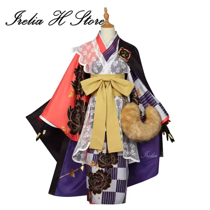 Irelia H Kyokutei Bakin FGO FateGrand Order Kyokutei Bakin 코스프레 코스튬 여성용 게임 할로윈 기모노 원피스