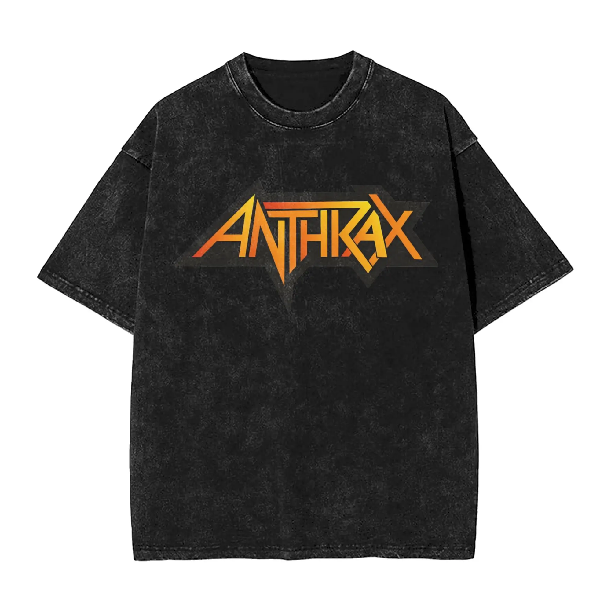 Couple T-Shirt Anthrax Among The Living Washed T-Shirts Harajuku  Summer Tee Shirt Street Style Loose Casual Tops Birthday Gift