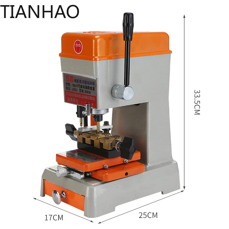 Car Key Duplicating Machine Key Flat End Milling Machine  Internal And External Milling Key Copy Machine 220V