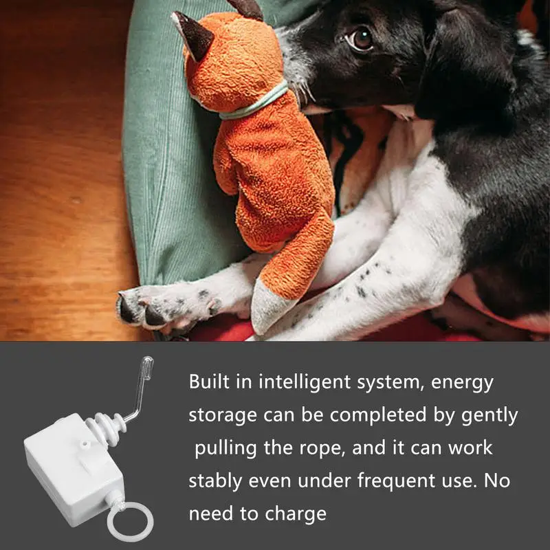 Pull String Tail Wagging Movement Pull String Tail Wagging Vibrator Chain Vivid Tail-Wagging Effect Toy Accessory For Small Dogs