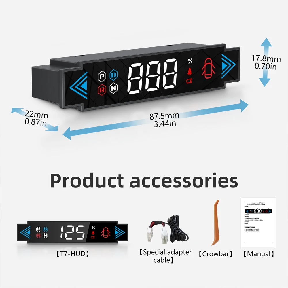 HUD Head-up Display For Tesla Model 3 Model Y Dedicated Head-up Display Speedometer For TESLA Car Model3 ModelY Accessiores