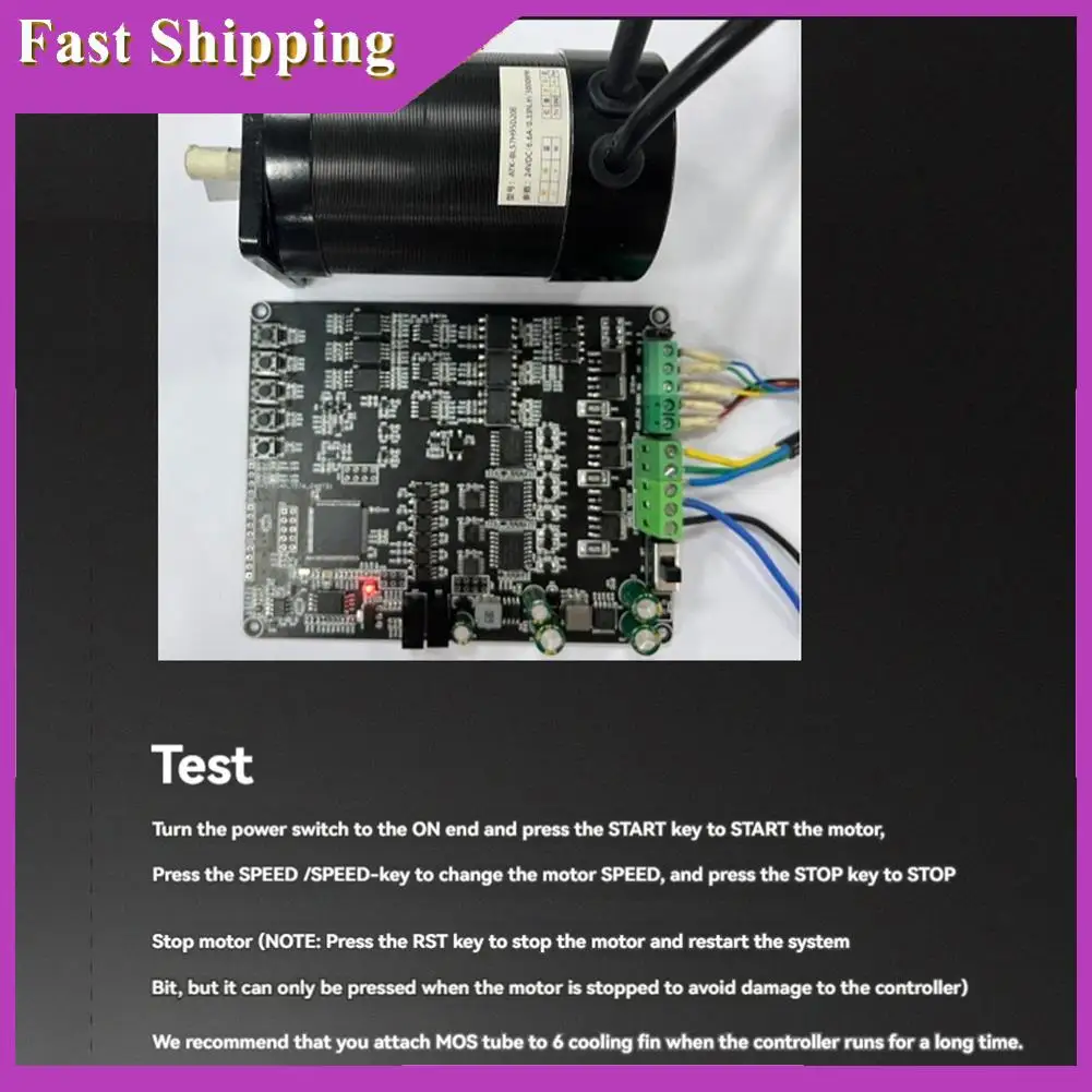 ABRI-STM32F103VET6 FOC DC Brushless Motor Control Drive Board Current Voltage Isolation Collection