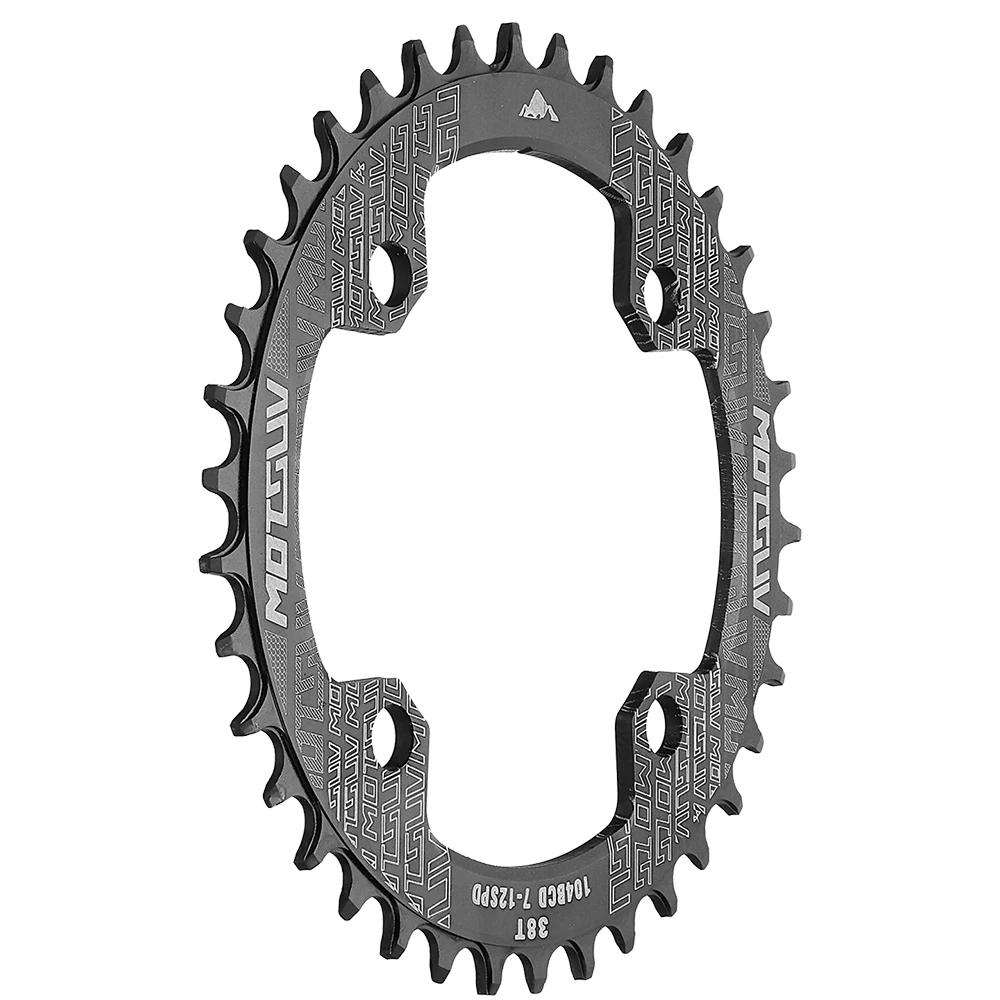 AliExpress MOTSUV 104BCD Bicycle Round Shape Narrow Wide Chainwheel 32T/34T/36T/38T MTB Aluminum Alloy Chainring Bicycle Circle Crankset