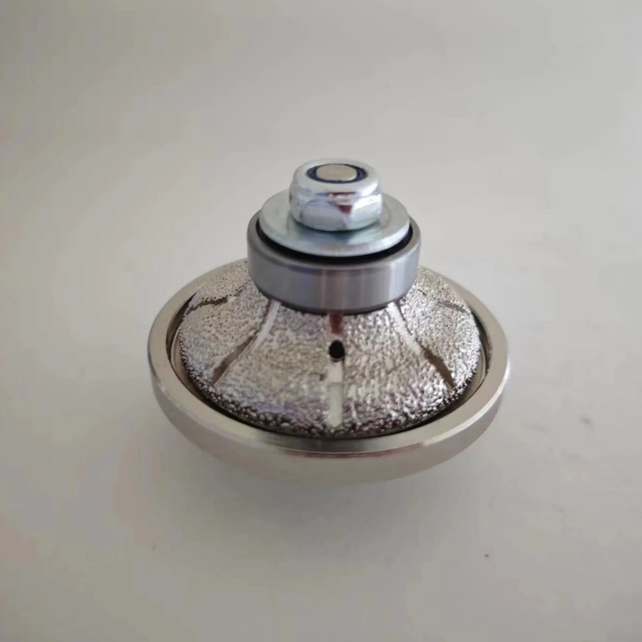 Rebolo de perfil de diamante soldado a vácuo tipo O para arenito/limacário, rebolo de fresa de perfil manual de diamante