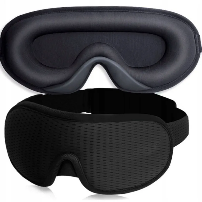 Portable Light Blocking Sleep Blindfold Soft Eye Mask Comfort Rest Cover for Home Travel Night Daily Sleep Accessory