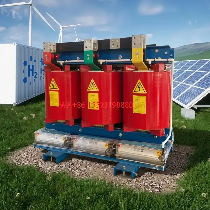 WMWMNU for Wind Turbine Step Dry Type Three Phase Transformer 10kV 22kV Outdoor IP54 F Insulation Forced Air Cooling PV Power
