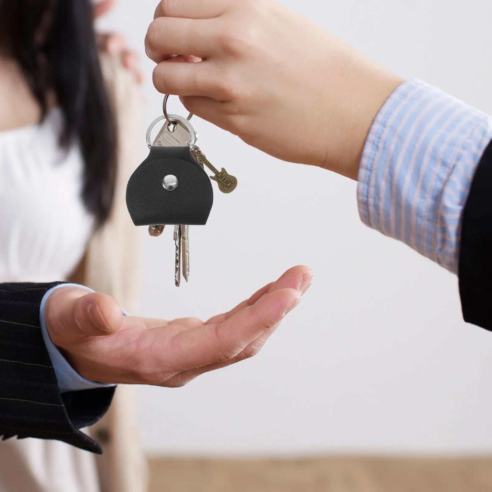 

Pick Storage Bag Portable Picks Holder Case Guitar Keychain Holders Cases Pouch