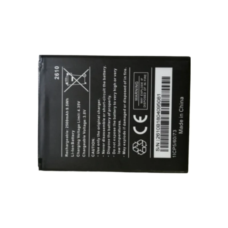 3.8 فولت 2500 مللي أمبير استبدال بطارية الهاتف المحمول ل ويكو الأصلي 2610 صب تومي 3 et ويكو Y60 جيري 3 جيري 2