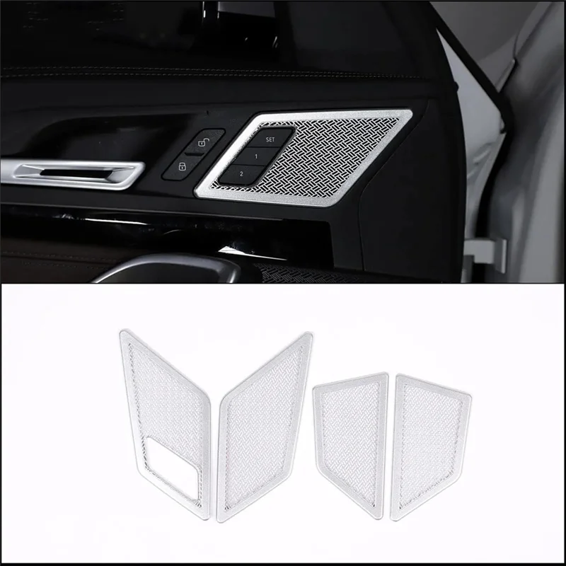 

Interior Accessories Car Speaker Cover Trim For BMW X1 U11 2023-2025 Inside Handle Speaker Mesh Cover Trim