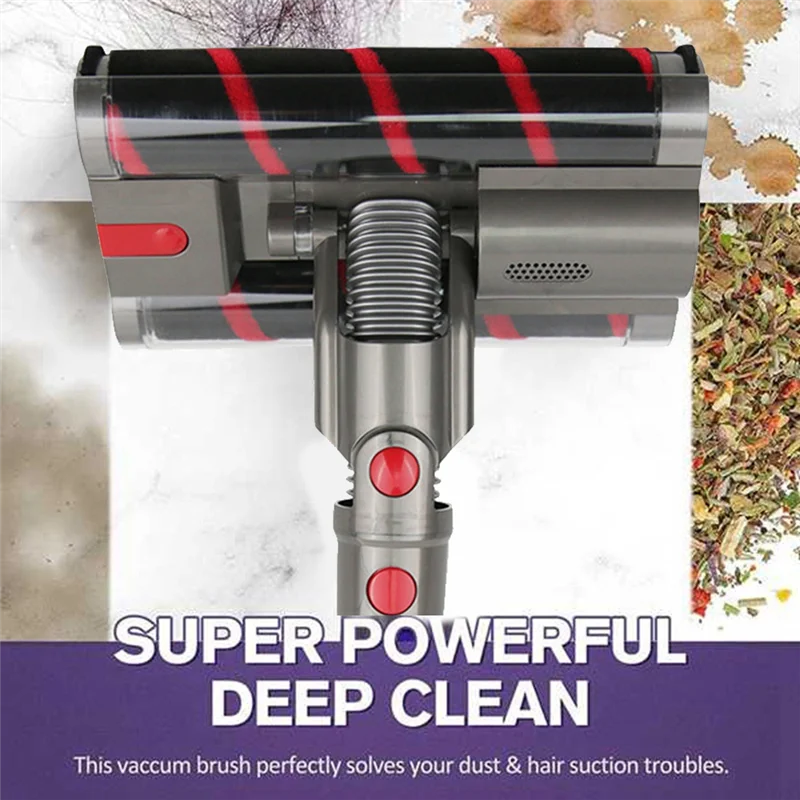 ABVI-For DYSON SV19 Omni-Glide/SV21 MICRO قطع غيار مرفق الفراغ منظف الأسطوانة الناعمة رئيس فرشاة الأسطوانة المزدوجة