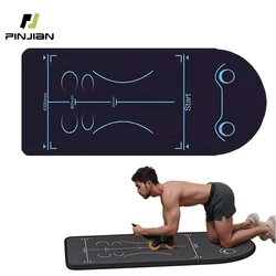 Yoga Mat Men's Fitness Mat Exercise at home Roller Wheel Belly Workout  Professional Non-slip Gym Exercise Mat