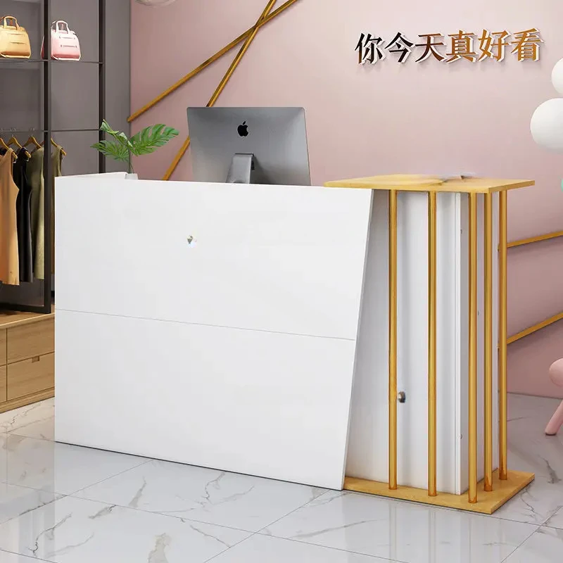 

Bar Counter Cashier Counter Simple Modern Supermarket Shop Small Clothing Beauty Salon Barber Shop Hair Salon Reception Desk