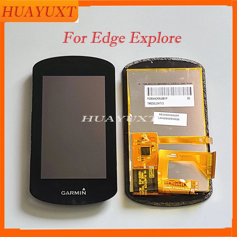 LCD Display Screen For GARMIN Edge Explore LCD Screen With Touchscreen Digitizer Panel Screen GPS Bicycle Computer Part