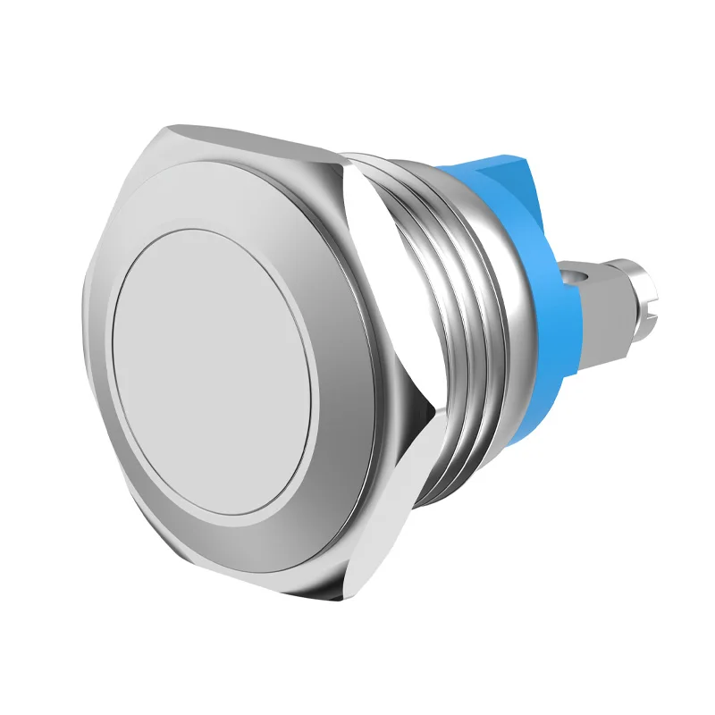 

16MM Metal Push Button Switch No LED Self-Reset Momentary With Screw Foot Welding Foot High/Flat/Ball Head 1NO Jog Switch