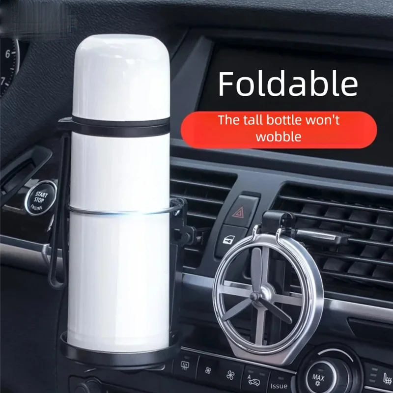 

1Pc Auto Air-Outlet Drink Holder Truck Beverage Bottle Cup With Fan Car Folding Cup Holder Universal Mounts For VW BMW Honda