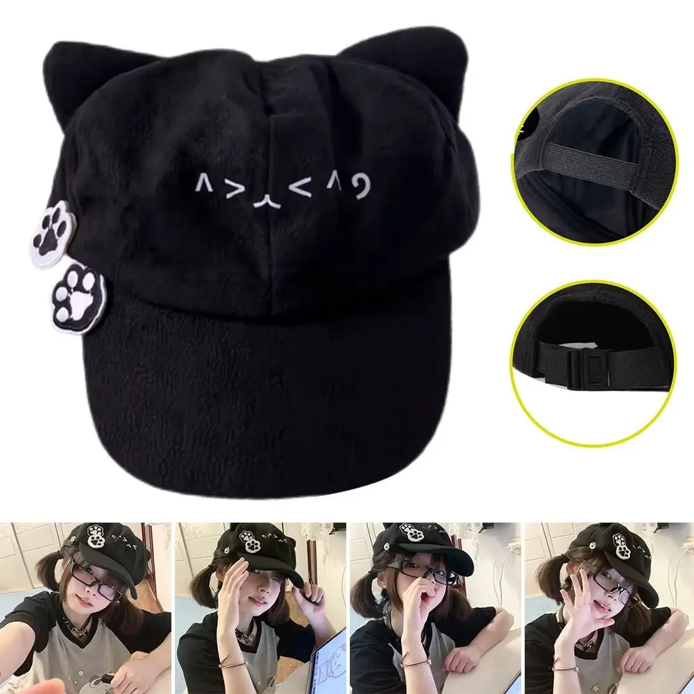 Fashion Cute Berets Caps Y2k Lolita JK Newsboy Hats Sweet Japanese Kawaii Kitten Hats for Women Girls