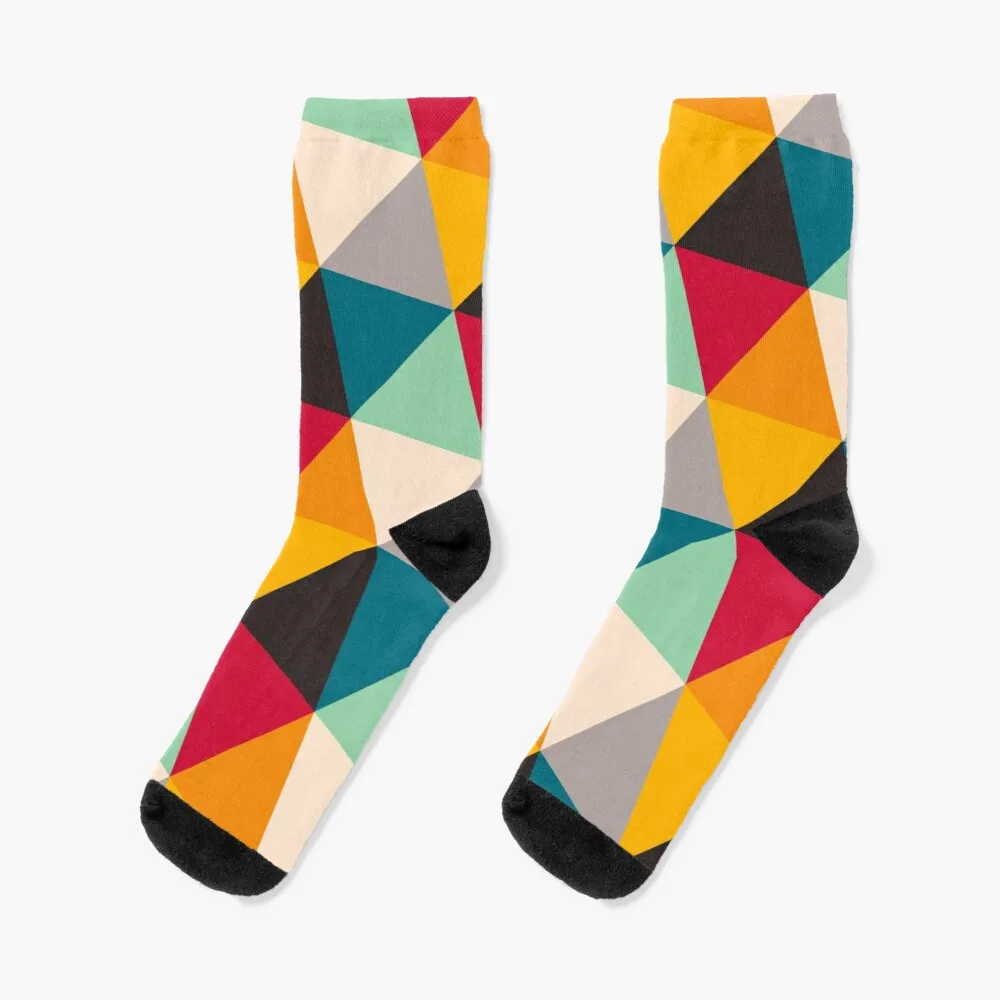 

Multicolor triangles Socks Compression Socks Men