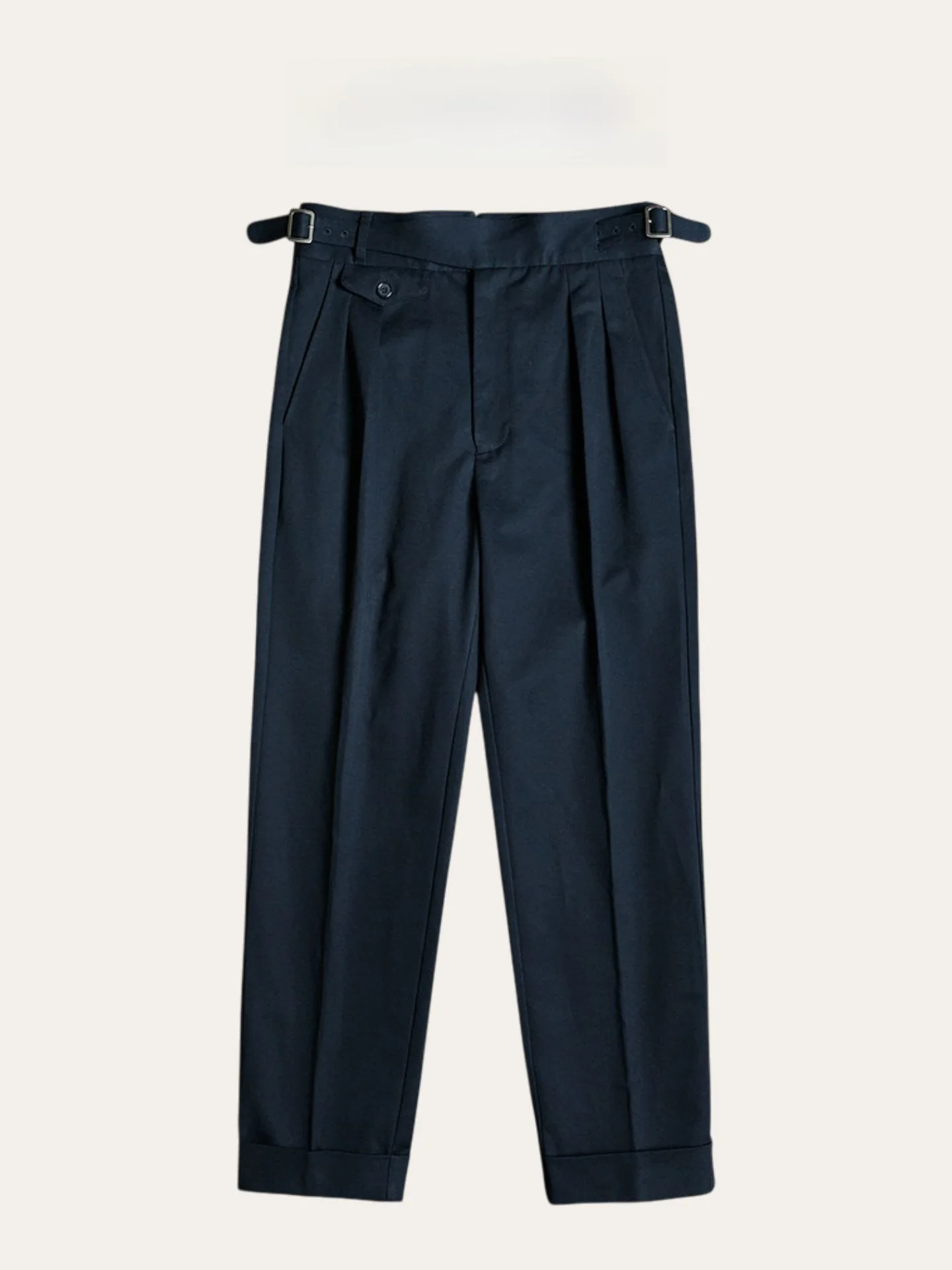 

Итальянские повседневные свободные мужские брюки с высокой талией, винтажная рабочая одежда, прямые хлопковые брюки для повседневной носки