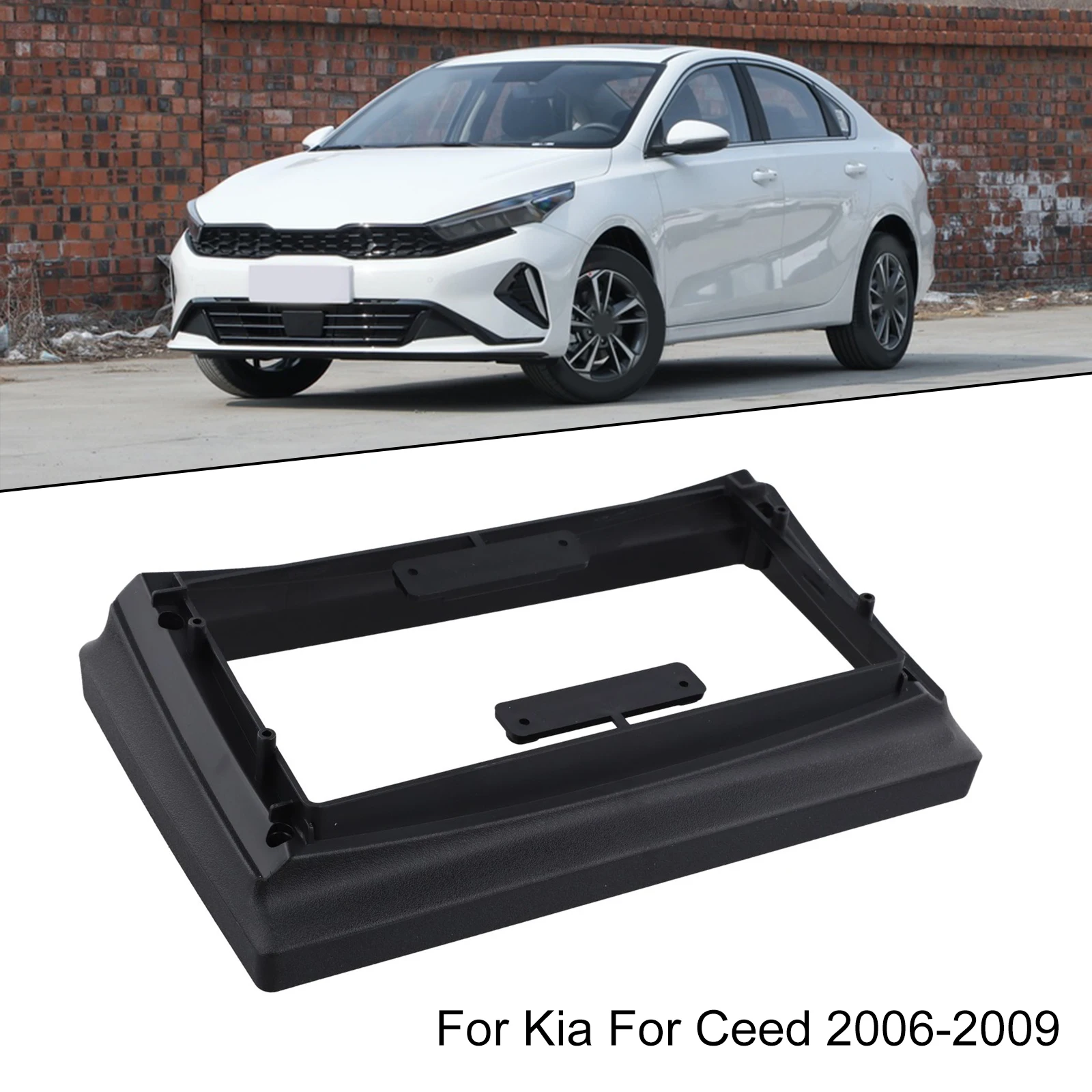 9 Inch Car Stereo Radio Dashboard Frame for Kia For Ceed 2006 2009 Suitable for Stereo Replacement ABS Material
