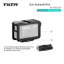TILTA TA-T40-A DJI Osmo Action 3 DJI Osmo Action 4 Jaula de cámara completa Titanio Gris Negro Rosa Gris táctico