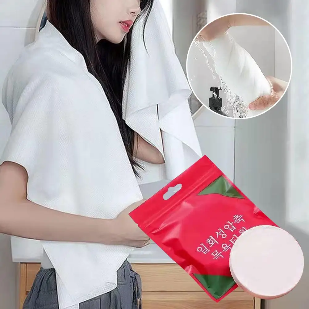 Toalha descartável do curso do microfiber, Mini limpezas planas compactas para tecidos home, cara comprimida, R5d2, hotel