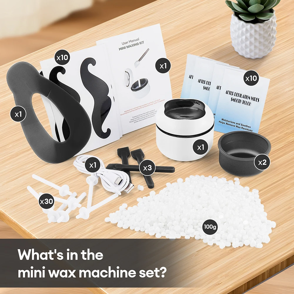 Mini Wachs Heizung Maschine 40g Silikon Schüssel Wachs Wärmer Nase Ohr Haar Entfernung Wachsen Kit Wachs Bean Wachs Heizung schmelzen Topf Schmelzer – Detail 5