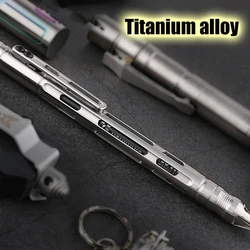 TC4 Titanium Alloy Push-type Student Pencil Automatic Pencil Signature Pen Bolt Pen Self-Defense Tungsten Break Windows Pen Gift