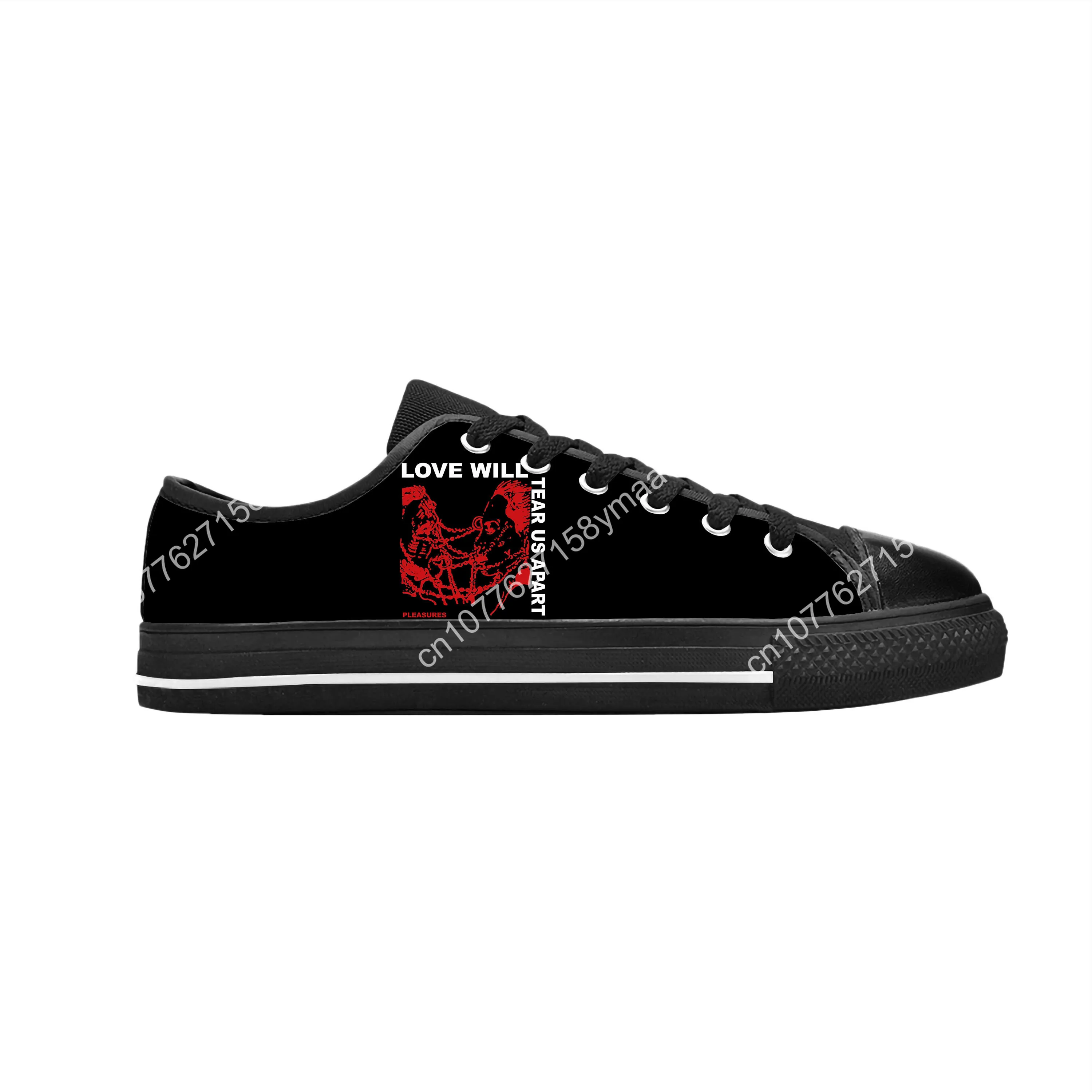 Hip Hop Rapper Lil Peep Love Will Tear Us Apart Casual Cloth Shoes High Top Comfortable Breathable 3D Print Men Women Sneakers
