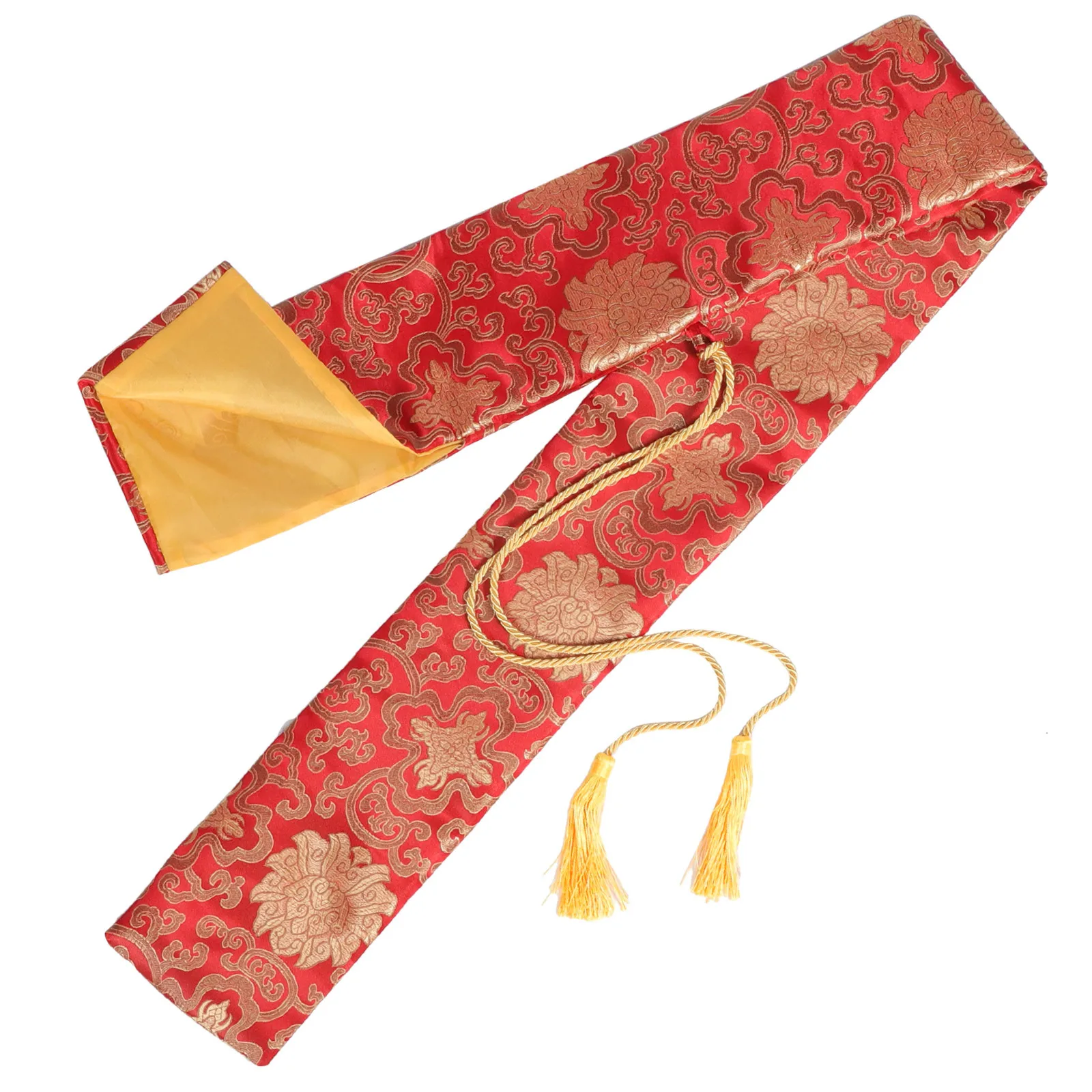 حقيبة التخزين اليابانية السيف تاي تشي السيوف Taichi حمل المعدات المبارزة غطاء القماش الأحمر فنون الدفاع عن النفس #2