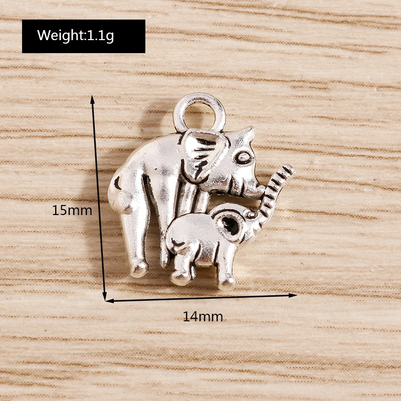 Tusember 20 Stück Legierungs-Anhänger in Form von Eule, Bär, Elefant und Pferd für Schmuck, Halsketten, DIY-Armbänder, Ohrringe, Zubehör und Bastelarbeiten – Detail 23