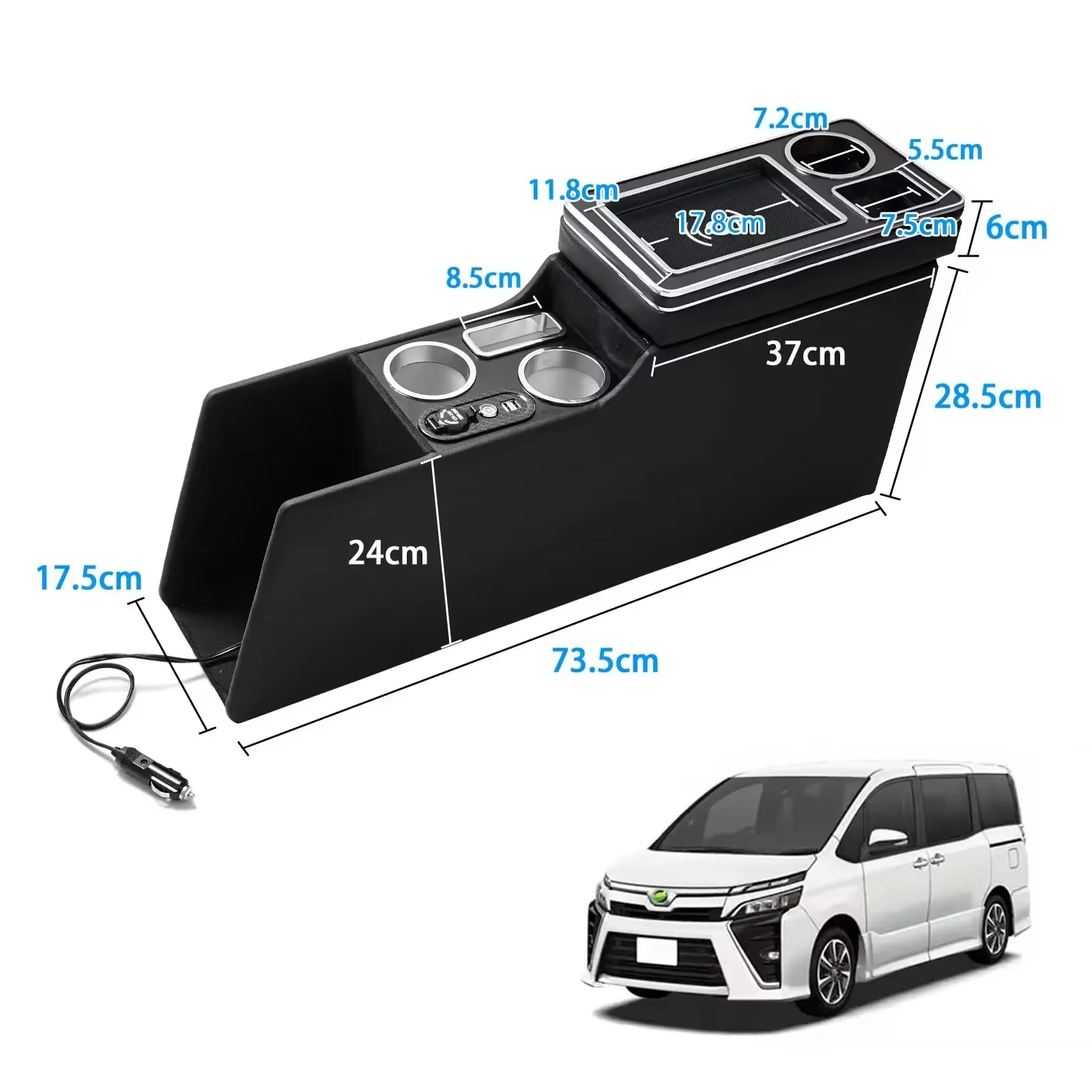 

Wholesale Console Box For Toyota Voxy Noah Estima Esquire Armrest Console 80 70 60 Series NOAH Compatible For VOXY Applications