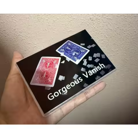 Gorgeous Vanish Card Magic Tricks Card Vanishes To Snowflakes Stage Poker Deck Magic Close Up Magia Magicians Props Illusions