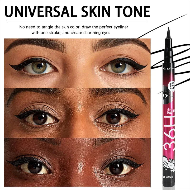 Long Lasting Quick Drying Waterproof Easy To Color Non Smudging Smooth Liquid Eyeliner