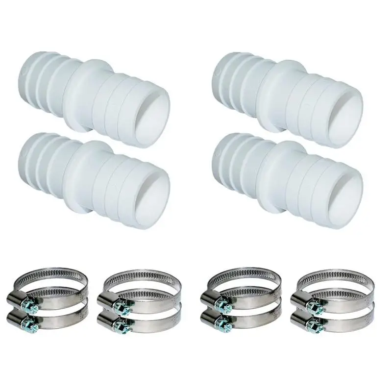 Pool Vacuum Hose Adapter 32mm Hose Connector For Pool Vacuum Hose Clamp And Hose Accessory For Aquarium And Swimming Pool