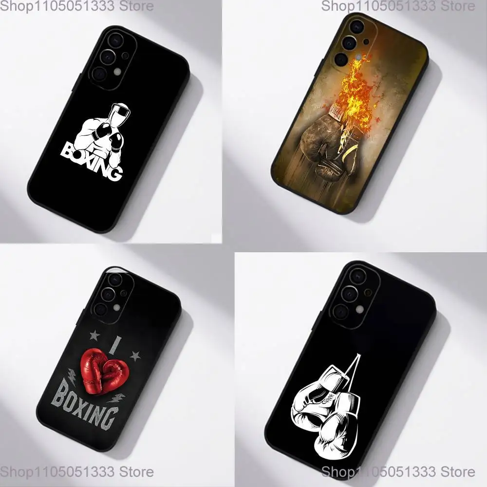 

Boxing Gloves Phone Case For Samsung S25,S24,S21,S22,S23,S30,Ultra,S20,Plus,Fe,Lite,5G Black Cover